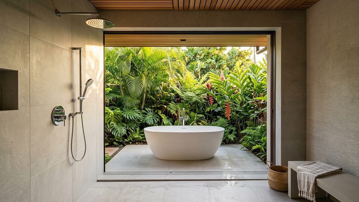The Oahu Indoor-Outdoor Bathroom Guide: 7 Rules for Cost, Permits & ROI in 2026