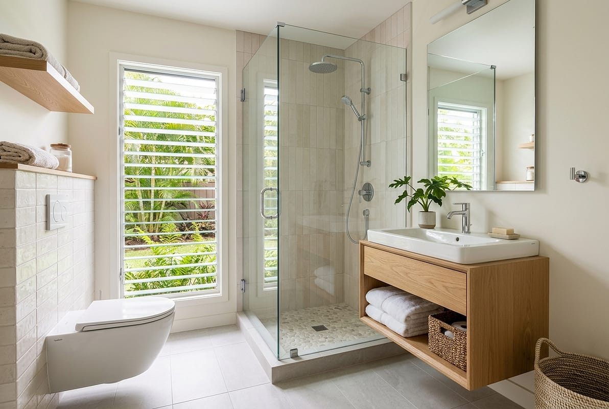 What are the best space-saving fixtures for a Hawaii bathroom? — Warrior Construction Hawaii