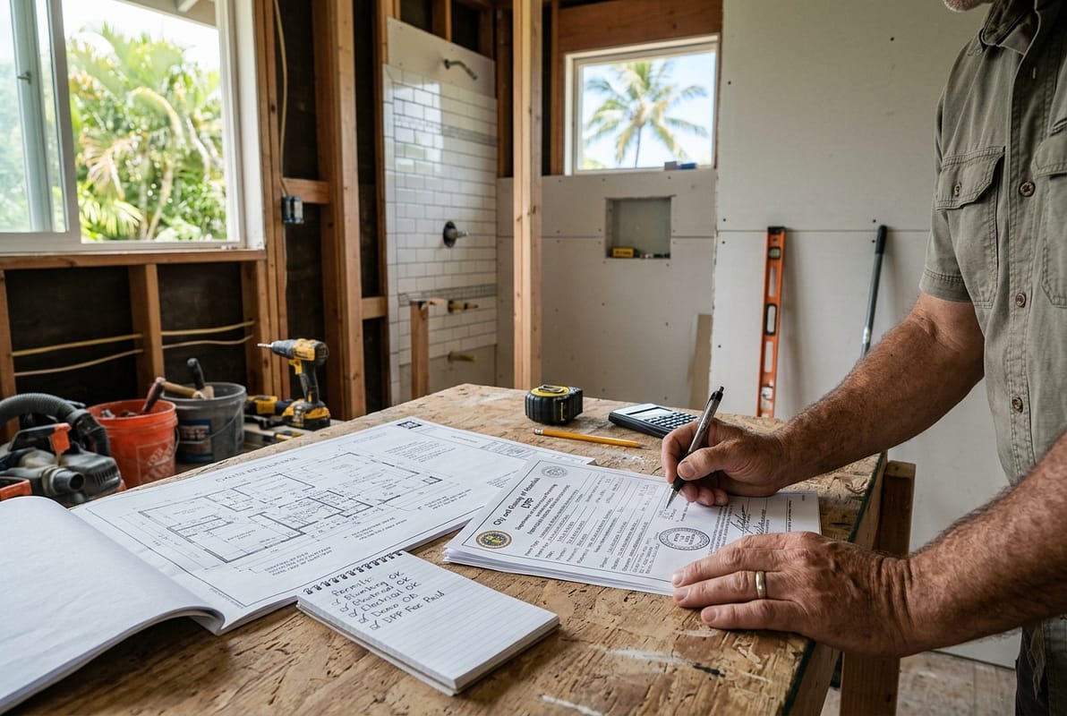 What permits are needed for a bathroom remodel in Honolulu? — Warrior Construction Hawaii