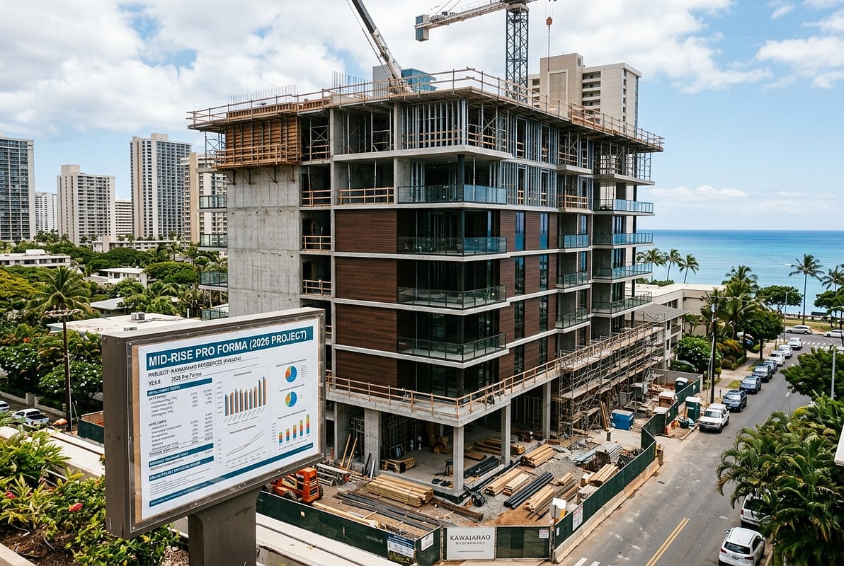 What Does a Real Kakaako Mid-Rise Pro Forma Look Like in 2026? — Warrior Construction Hawaii