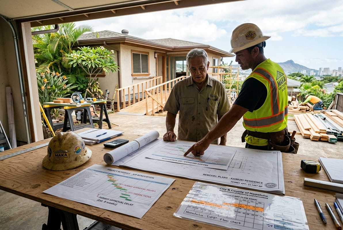 How do you create a realistic project timeline with Honolulu's permit delays? — Warrior Construction Hawaii