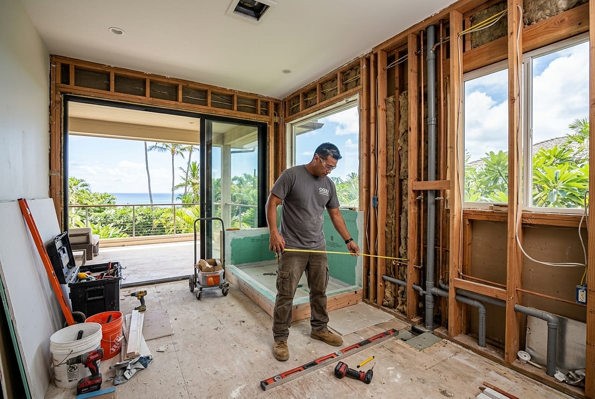 How Long Does a Full Master Bathroom Gut Renovation Take on Oahu? — Warrior Construction Hawaii