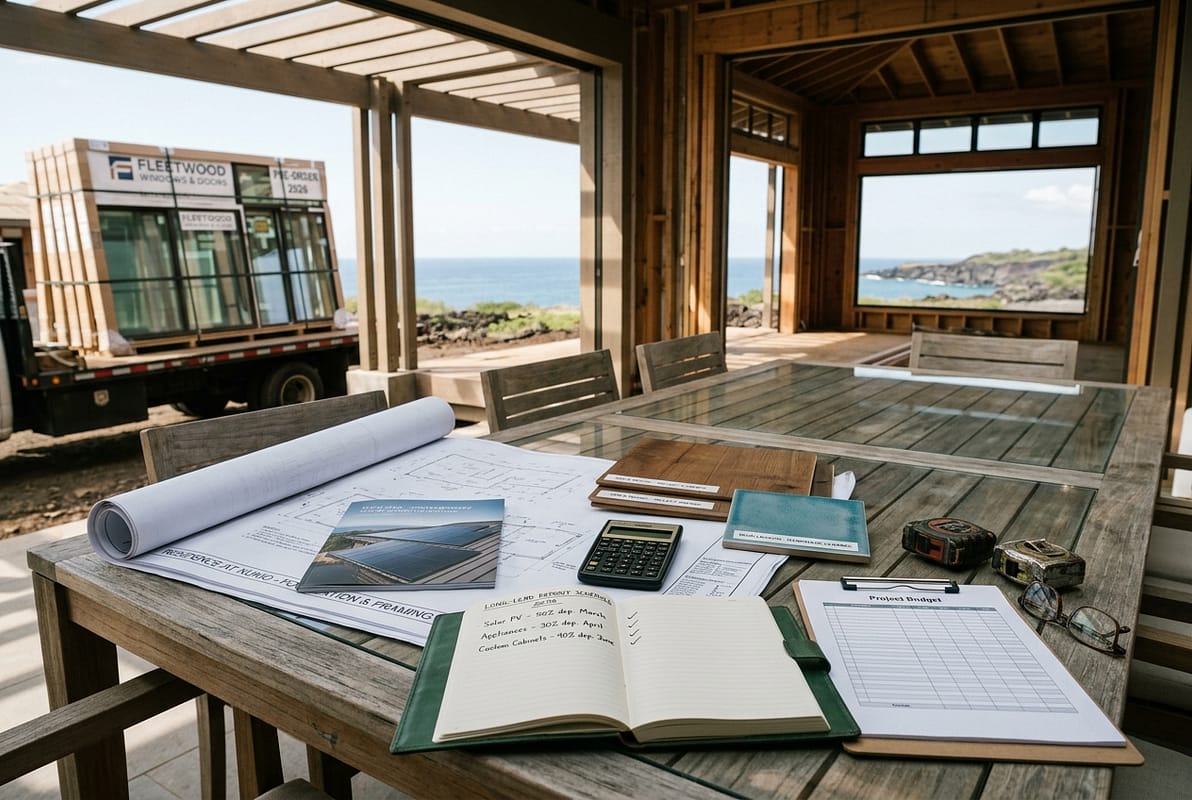How Do You Financially Plan for Long-Lead Item Deposits? — Warrior Construction Hawaii